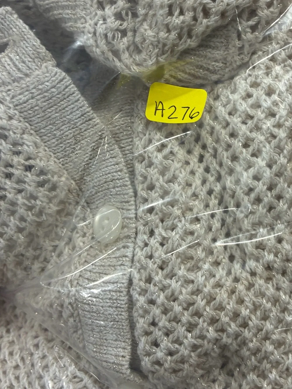 LOFT OPEN KNIT BUTTON CARDIGAN NEW WITH TAG